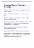 Massage Therapy (History of Massage)