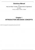Heat and Mass Transfer Fundamentals and Applications, 5e Yunus  Cengel (Solution Manual)