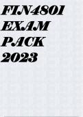 FIN4801 EXAM PACK 2023
