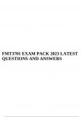 FMT3701 EXAM PACK 2023 LATEST QUESTIONS AND ANSWERS.