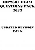 IOP2601 EXAM QUESTIONS PACK 2023