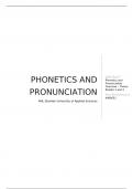 College aantekeningen Phonetics and Pronunciation - NHL Stenden