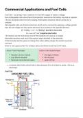 AQA Alevel Chemistry Commercial Applications and Fuel cells
