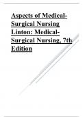 Aspects of Medical-Surgical Nursing Linton;Medical-Surgical Nursing, 7th Edition complete chapters 1-63, 2023