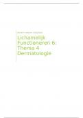 Lichamelijk Functioneren 6: Thema 4 Dermatologie (V-B-LF6-17)