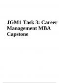 JGM1 Task 3: Career Management MBA Capstone