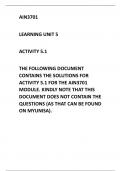 AIN3701 ACTIVITY 5.1 SOLUTIONS/GUIDE
