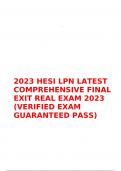 2023 HESI LPN LATEST COMPREHENSIVE FINAL EXIT REAL EXAM 2023 (VERIFIED EXAM GUARANTEED PASS)