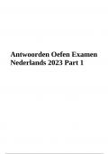 Antwoorden Oefen Examen Nederlands 2023 Part 1