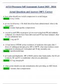 ACLS Precourse Self Assessment (Latest 2023 - 2024) Actual Questions and Answers 100% Correct