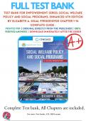 Test Bank For Empowerment Series: Social Welfare Policy and Social Programs, Enhanced 4th Edition By Elizabeth A. Segal 9781305101920 Chapter 1-14 Complete Guide .
