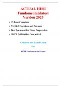 ACTUAL HESI  Fundamentalslatest Version 2023
