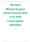 ATI RN Adult  Medical Surgical Online Practice 2019 A for NGN  Latest Update 2023/2024 