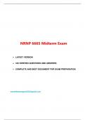 NRNP 6665 Midterm Exam (Latest-2022/2023, 100 Q & A) / NRNP 6665N Midterm Exam / NRNP6665 Midterm Exam / NRNP-6665N Midterm Exam: Walden University | 100% Verified Q & A |