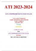 ATI PN Comprehensive Exit Exam Test Bank (41 Versions, 2023, NGN) / PN ATI Comprehensive Exit Exam / ATI PN Proctored Comprehensive Exit Exam / PN Comprehensive Exit ATI Exam |Real + Practice Exam|