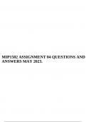 MIP1502 ASSIGNMENT 04 QUESTIONS AND ANSWERS MAY 2023