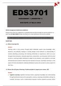 EDS3701 Assignment 1 [Detailed Answers] Semester 1 - Due: 27 March 2024