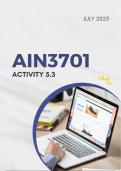 AIN3701 ACTIVITY 5.3 SEMESTER 1 2023