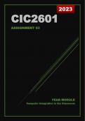 CIC2601 Assignment 3 (2023) - Year Module