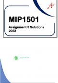 MIP1501 - ASSIGNMENT 3 SOLUTIONS - 2023