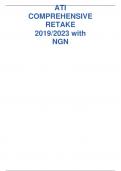 ATI COMPREHENSIVE RETAKE 2019/2023 with NGN