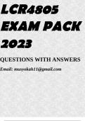 LCR4805 EXAM PACK 2023