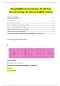 (Complete) Dysrhythmias Basic A| EKG Final Exam| Prophecy EKG Exam with 100% solutions