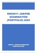 ENG2611 JAN/FEB EXAMINATION (PORTFOLIO) 2024