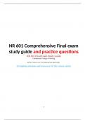 NR 601 Final Exam Study Guide 2023.