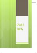 growth and puberty- paediatrics