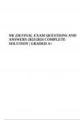 NR 228 FINAL EXAM QUESTIONS WITH VERIFIED ANSWERS | COMPLETE SOLUTION GRADED A+ 2023/2024