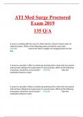 ATI Med Surge Proctored Exam 2019 135 Q/A