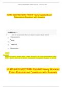 NURS 6635 MIDTERM PMHNP Newly Updated Exam Elaborations Questions with Answers 