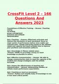  CrossFit Level 2 – 166 Questions And Answers 2023