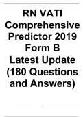 RN VATI Comprehensive Predictor 2019 Form B  Latest Update  (180 Questions and Answers)