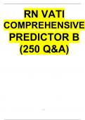 RN VATI COMPREHENSIVE  PREDICTOR B (250 Q&A)