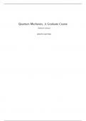 Quantum Mechanics A Graduate Course, 1e Horatiu Nastase (Solution Manual)