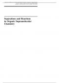 Separations and Reactions in Organic Supramolecular Chemistry Perspectives in Supramolecular Chem