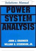 Solutions Manual Power Systems Analysis John J. Grainger William D. Stevenson