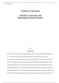 Trends in Cybercrime  AJS/524: Cybercrime and Information Systems Security