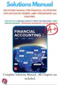 Solutions Manual For Financial Accounting 10th Edition By Robert Libby 9781259964947 ALL Chapters .