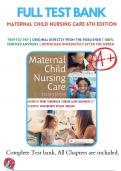 Test Banks For Maternal Child Nursing Care 6th Edition by David Wilson, Marilyn Hockenberry, Shannon Perry, Kathryn Alden, Deitra Lowdermilk, Mary Catherine C, 9780323549387, Chapter 1-49 Complete GuideTest Bank For  By  Chapter  Complete Guide 