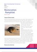 BIO 220 Topic 5 Assignment Restoration Pamphlet - Species are being found dead on local beaches Grand Canyon