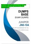 Real Juniper JN0-104 Exam Dumps With Actual JN0-104 PDF Questions V9.02 DumpsBase.[MOST PASSED]