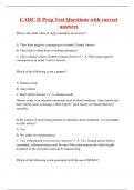 CADC II Prep Test Questions with correct answers
