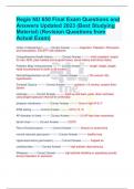 Regis NU 650 Final Exam Questions and Answers Updated 2023 (Best Studying Material) (Revision Questions from Actual Exam)