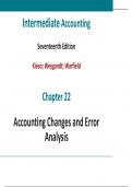 Intermediate Accounting chapter 22 Accounting Changes and Error Analysis Slides