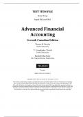 Test Bank for Advanced Financial Accounting 7th edition by Thomas Beechy, Umashanker Trivedi, Kenneth MacAulay