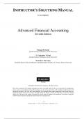 Solution Manual for Advanced Financial Accounting 7th edition by Thomas Beechy, Umashanker Trivedi, Kenneth MacAulay
