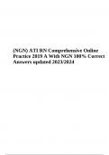 ATI RN Comprehensive Online Practice 2019 A With NGN | Questions and Correct Answers updated 2023/2024